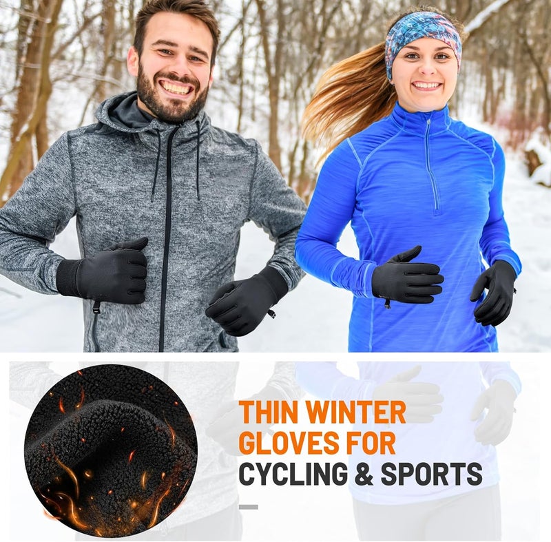 AOPREL Winter Gloves Men Women Windproof Touchscreen Gloves with Liner Thermal,Running Gloves for Cycling Driving Daily Work - Image 2